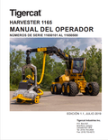 Tigercat 1165 Harvester Operator Manual 57566AENG 