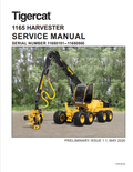 Tigercat 1165 Harvester Service Manual 57567AENG