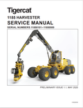 Tigercat 1185 Harvester Service Manual 51802ENG