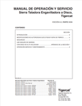 Tigercat 20489A Disc Saw And Bulding Machine Operation And Service Manual 20489A