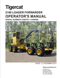 Tigercat 2160 Loader Forwarder Operator Manual 51953AENG
