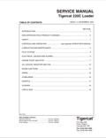 Tigercat 220C Loader Service Manual 30447A