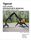 Tigercat 220D Loader Operator Manual 33587A
