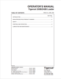 Tigercat 230B, 240B Loader Operator Manual 13040A