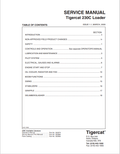 Tigercat 230C Loader Service Manual 30288A