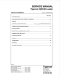 Tigercat 230, 240 Loader Service Manual 8752A