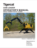 Tigercat 234B Loader Operator Manual 45700AENG