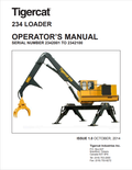 Tigercat 234 Loader Operator Manual 29466A
