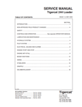 Tigercat 244 Loader Service Manual 22703A