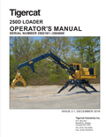 Tigercat 250D Loader Operator Manual 43052AENG