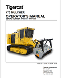 Tigercat 470 Mulcher Operator Manual 41272AENG