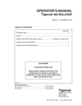 Tigercat 480 Mulcher Operator Manual 33590A