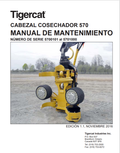 Tigercat 570 Harvesting Head Maintenance Manual 45353AENG