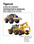 Tigercat 610E, 615E Skidder Operator Manual 44476AENG