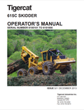Tigercat 615C Skidder Operator Manual 39921AENG