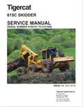 Tigercat 615C Skidder Service Manual 39921AENG