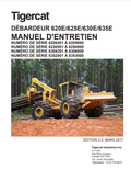 Tigercat 620E, 625E, 630E, 635E Tank Top Maintenance Manual 47767A