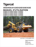 Tigercat 620E, 625E, 630E, 635E Tank Top User Manual 42837AENG