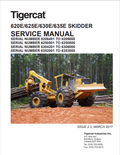 Tigercat 620E, 625E, 630E, 635E Skidder Service Manual 42837AENG