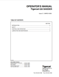 Tigercat 630 Skidder Operator Manual 5843A