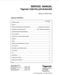 Tigercat 720B Feller Buncher Operator Manual 8115A
