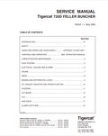 Tigercat 720D Feller Buncher Service Manual 18873A