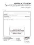Tigercat 720E Falling Down Feixadeira Operating Manual 56362A