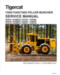 Tigercat 720G, 724G, 726G Feller Buncher Service Manual 60149AENG