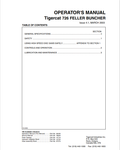 Tigercat 726 Feller Buncher Operator Manual 4323A
