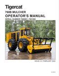 Tigercat 760B Mulcher Operator Manual 60139AENG