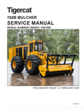 Tigercat 760B Mulcher Service Manual 60142AENG