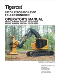 Tigercat 822C, L822C, 830C, L830C Feller Buncher Operator Manual 41018AENG 