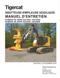 Tigercat 822D, L822D Feller-stacker Maintenance Manual 44832A