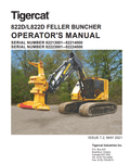 Tigercat 822D, L822D Feller Buncher Operator manual 44830AENG