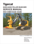 Tigercat 822D, L822D Feller Buncher Service Manual 44831AENG 