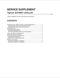 Tigercat 853T, 860T Leveller Service Supplement Manual
