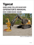 Tigercat 855E, L855E Feller Buncher Operator's Manual 52279AENG
