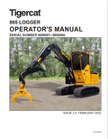 Tigercat 865 Logger Operator Manual 60131AENG