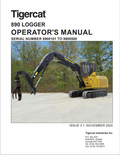 Tigercat 890 Logger Operator Manual 54277AENG