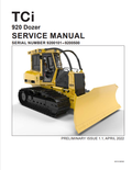 Tigercat 920 Dozer Operator Manual 60150AENG
