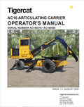 Tigercat AC16 Articulating Carrier Operator Manual 57258AENG