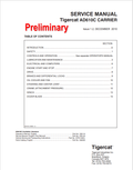 Tigercat AD610C Carrier Service Manual 35612A