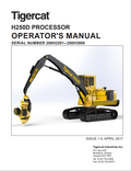 Tigercat H250D Processor Operator Manual 51066AENG