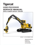 Tigercat H250D Processor Service Manual 51067AENG