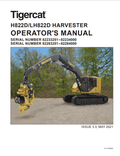 Tigercat H822D, LH822D Harvester Operator Manual 51717AENG