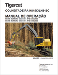 Tigercat H845C, LH845C Harvester Operating Manual 40229AENG