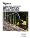 Tigercat H845D, LH845d Harvester Service Manual 42788AENG