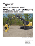 Tigercat H845E, LH845E Harvester Maintenance Manual 54714A