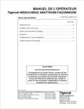 Tigercat H855C, LH855C Felling And Processing Machine Operator Manual 30937A