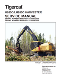 Tigercat H855C, LH855C Harvester Service Manual 39678AENG